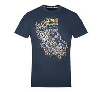 Cavalli Class Leopardenmuster Silhouette Navy T-Shirt XL