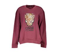 Cavalli Class Logo Fleece Sweatshirt Langarm Rundhals - Größe: L