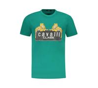 Cavalli Class Logo TShirt Kurzarm Rundhals Druck - Größe: M