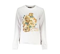 Cavalli Class Luxus Sweatshirt mit Rosen und Panda Design - Größe: XS