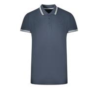 Cavalli Class Polo-Shirt mit Zwillingsbesatzkragen in Marineblau 2XL
