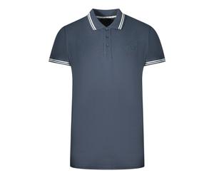 Cavalli Class Polo-Shirt mit Zwillingsbesatzkragen in Marineblau XL