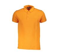 Cavalli Class Poloshirt Orange Stickerei Knopfleiste - Größe: 2XL