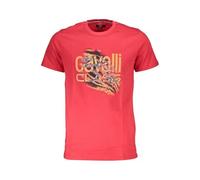 Cavalli Class Herren T-Shirt QXT61P JD060 02000 Rot Größe XL