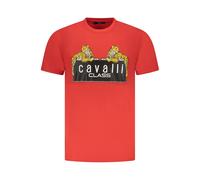 Cavalli Class Rosso Baumwoll Herren T-Shirt M