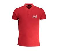 Cavalli Class Rotes Baumwoll Herren Poloshirt L