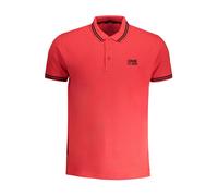 Cavalli Class Rotes Baumwoll-Herrenpoloshirt M