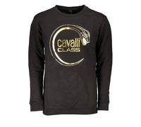 Cavalli Class RXT65A CF062 05051 Herren Crew Neck Jumper Schwarz