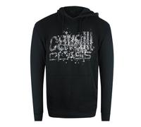 Cavalli Class - Schwarzer Hoodie Mit Gesprühtem Logo XL