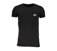 Cavalli Class Schwarzes Kurzarmshirt mit Logo - Größe: 2XL