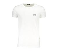 Cavalli Class Bianco Baumwoll-Herren T-Shirt XL
