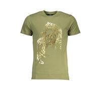 Cavalli Class Grünes Tiger T-Shirt Kurzarm - Größe: XL