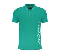 Cavalli Class Verde Baumwoll Herren Polo 2XL