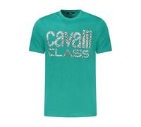 Cavalli Class Verde Baumwoll Herren T-Shirt 2XL