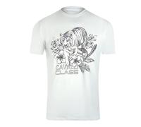 Cavalli Class - Weißes T-shirt Mit Tiger-blumenlogo 2XL