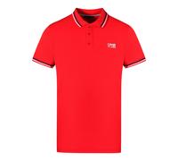 Cavalli Class Zwillings-Spitzenkragen Weißes Logo Rotes Polo-Shirt XL