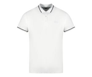 Cavalli Class Zwillings-Tipp-Kragen Weißes Poloshirt M