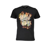 Cavalli Class Cavalli Kurzarmshirt mit Logo und Rundhalsauss - Größe: XL