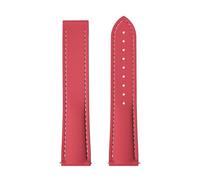 CAWEUER 20/21/22 mm robustes FKM-Kautschuk-Uhrenarmband, geflochtenes Schnellverschlussband, universelles Armband(Red-White line,22mm)