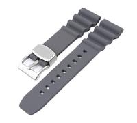 CAWEUER Gummi-Uhrenarmband for Seiko, kompatibel mit Omega Swatch, Metallring, Taucher-Sportuhrarmband, 22 mm, 20(Black Yellow,20mm)