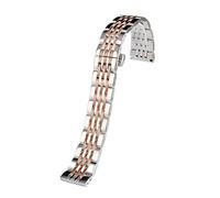 CAWEUER Kompatibel mit Armani Uhrenarmband AR-1945/AR-1863 AR1648 Edelstahlarmband for Herren-Faltschließe, solides Armband(Rose Gold)