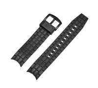 CAWEUER Kompatibel mit Casio Edifice Series Strap EF-550/EF523 Gummi-Uhrenarmbänder, kompatibel EF550 Tauchsport-Armband(EF-523 black)