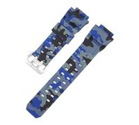 CAWEUER Kompatibel mit Casio G-Shock Rangeman Gw-9400 9300 Camouflage Resin Armband Sport Wasserdichtes Silikon Uhrenzubehör(Camouflage blue)