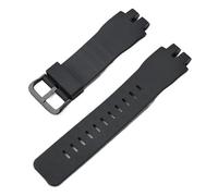 CAWEUER Kompatibel mit Casio PRO TERK PRW-3000 PRW-3100 PRW6000 PRW-6100 PRG-300 Uhrenarmband, Harz-Armband, Zubehör-Armband Werkzeug(Black-black clasp)