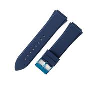 CAWEUER Kompatibel mit Guess W0247G3 W1058G2 W0040G3 Uhrenarmband, blaues Armband, Silikonkautschuk-Armband, 22 mm x 25, Werkzeug(Blue)