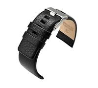 CAWEUER Lederarmband kompatibel mit Diesel DZ7312 DZ7314 Schwarz Braun 22 mm 24 mm 26 mm 27 mm 28 mm 20 mm 32 mm Herren-Uhrenarmband aus Rindsleder(Black,27mm)