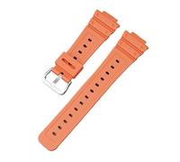 CAWEUER Schnellverschluss, kompatibel mit Casio G-Shock GA-2100 GA-2110, Ersatzarmband aus transparentem Harz, GA 2100, for Männer und Frauen(Orange)