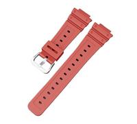 CAWEUER Schnellverschluss, kompatibel mit Casio G-Shock GA-2100 GA-2110, Ersatzarmband aus transparentem Harz, GA 2100, for Männer und Frauen(Red)