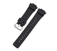 CAWEUER Uhrenarmband aus Harz, kompatibel mit Casio G Shock G100 G-200/G-101/G-2310/G-2300 GW-2300 GW-2310, Sport-Taucharmband for Männer und Frauen(Type B-silver buckle)