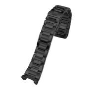 CAWEUER Uhrenarmband aus massivem Edelstahl, 22 mm, 24, Armband, kompatibel mit Tag Heuer Calera Series, Uhrenzubehör, Band Stahl for Herren(Black,24mm)