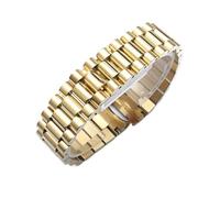 CAWEUER Uhrenarmband kompatibel mit Rolex DATEJUST DAY-DATE OYSTERPERTUAL DATE Edelstahlarmband Uhrenzubehör 13 17 20 21 mm(Gold,21mm)