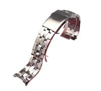CAWEUER Uhrenarmband kompatibel mit TISSOT 1853 PRC200 T17 T461 T055 T014 Herren-Faltschließe-Armband 19 mm 20 Edelstahl-Uhrenarmbandkette(19mm)