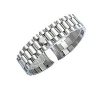 CAWEUER Uhrenzubehörband aus massivem Edelstahl, kompatibel mit Rolex DATEJUST DAY-DATE OYSTERPERTUAL DATE 904L Uhrenarmband 20 mm 21(Silver-3,20mm)