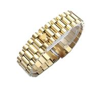 CAWEUER Uhrenzubehörband aus massivem Edelstahl, kompatibel mit Rolex DATEJUST DAY-DATE OYSTERPERTUAL DATE 904L Uhrenarmband 20 mm 21(Gold-3,21mm)