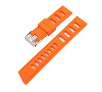 CAWEUER Universal Uhrenarmband aus weichem Silikon, Sport, Tauchen, 20 mm, 22, for Seiko(Orange,22mm)