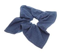 CAXUSD Jeans Haargummi für dickes Haar Elastisches schonendes Haarband Vielseitiges quadratisches Haartuch in Denim Blau Modisches Haaraccessoire für Frauen zum Erstellen verschiedener