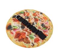 CAXUSD Pizza Federmäppchen Aus Canvas Aufrollbare Stifttasche Mit Fächern Leichter Stiftehalter Für Schule Büro Reisen