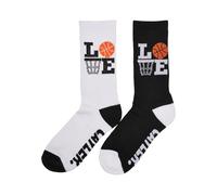 Cayler & Sons Unisex Love Ballin Socks 2-Pack 39-42 black/white