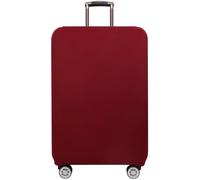 Cazqgoy Elastic Travel Suitcase Protective Cover, Washable Luggage Cover,Protective Cover for Suitcases with Zip (Wein Rot,M)