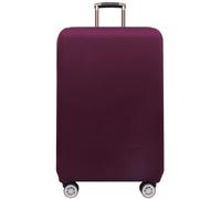Cazqgoy Elastic Travel Suitcase Protective Cover, Washable Luggage Cover,Protective Cover for Suitcases with Zip (Dunkelviolett,L)