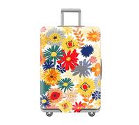Cazqgoy Travel Suitcase Cover, Elastic Luggage Cover, Washable Suitcase Protective Cover with Zip (Farbe,L)