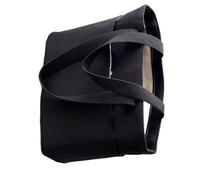 CAZSTYK Dichte japanische Mode Buchtasche Gepolsterter modifizierbarer Gürtel gegen Abrieb Stoff für Jugendliche und Erwachsene Dünne permanente Schultasche, Schwarz