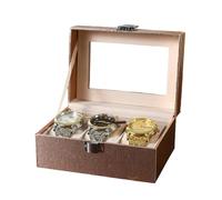 CAZSTYK Luxuriöse High-End-Aufbewahrungsbox für Uhren, mehrere Farboptionen, Schmuck-Organizer, klares Sichtfenster, Heimgebrauch, sicherer Verschluss, Uhrenbox