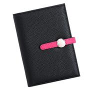 CAZSTYK Reisepasshülle aus Leder, wasserdicht, Reisebrieftasche, Reisepasshülle mit Kartenschlitz, für Damen/Herren, Reisepasshülle, Brieftasche mit Kartenfächern, Schwarz