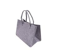 CB Home % Style Filzkorb Kaminholztasche 50 x 34 x 27 cm Kaminholzkorb Korb Filz Einkaufstasche Tasche Shopper Zeitungskorb (Hellgrau)