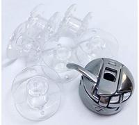 CB Spulenkapsel + 6 Kunststoffspulen für AEG FY 791 Nähmaschinen